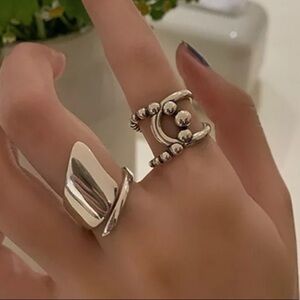 - NEW Geometric Design Sterling Silver Ring